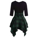 Herfstjurk met geruite rok 6