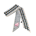 Hermoso lujoso pañuelo de mujer para las cuatro estaciones Pañuelo de moda para la cabeza Cinta para el cabello Accesorio elegante para el bolso 2