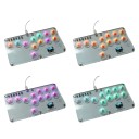 Herná klávesnica 210 × 120 × 18 mm Priehľadná biela Hitbox Leverless Controller 18 kláves RGB USB-C Pre PC PS4 PS3 Switch Steam Nízka latencia Turbo funkcia 3