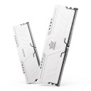 Herní RAM paměť 8 GB DDR4 3600 MHz CL18 s XMP 2.0 a bílým kovovým chladičem 288 pin pro stolní PC s procesorem Intel nebo AMD 2