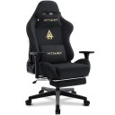 Herní židle otočná ergonomická s naklápěcím opěradlem 90° až 155° opěrka nohou a bederní polštář umělý semiš do kanceláře i pracovny u PC 4