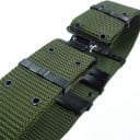 Herr bred rem i militärstil Hållbart nylonband med metallöglor Massiv metallspänne Längd 140 cm och bredd 5,5 cm 4