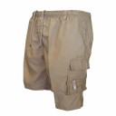 Herr cargoshorts för friluftsliv, knälånga, lös passform, praktiska fickor, resår i midjan, bekväma shorts för vandring och fritid i naturen 3