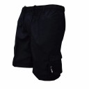 Herr cargoshorts för friluftsliv, knälånga, lös passform, praktiska fickor, resår i midjan, bekväma shorts för vandring och fritid i naturen 1