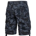 Herr kamouflage friluftsshorts i bomull, andningsbara, korta byxor med sidficka, knälånga, bekväma sommarshorts för vandring och fritid 1