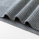 Herr klassisk stickad tröja med långa ärmar Enfärgad mjuk lätt avslappnad tröja Polyester Rund halsringning Olika färger 13