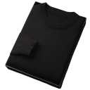 Herr klassisk stickad tröja med långa ärmar Enfärgad mjuk lätt avslappnad tröja Polyester Rund halsringning Olika färger 20