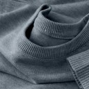 Herr klassisk stickad tröja med långa ärmar Enfärgad mjuk lätt avslappnad tröja Polyester Rund halsringning Olika färger 25