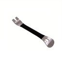 Herramienta de acero inoxidable para desmontar radio y tapicería de coche 20x3 cm Palanca para paneles interiores Separador de clips para reparaciones de coches y motos 1