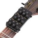 Herramienta de aprendizaje de guitarra con 18 teclas, ayuda para el aprendizaje de acordes, fácil de tocar para principiantes, accesorios de guitarra negros 5