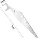 Herramienta de palanca para abrir puertas y trabajar con cerraduras 20 cm acero de resorte con regla para servicio y reparación de cerraduras 3