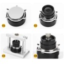 Herramienta de prensado de fondo de caja de reloj con 12 accesorios de 16-50 mm Prensa manual con construcción de metal para reparación 3