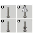 Herramienta desbarbadora Vearter 3-19 mm Biselado exterior e interior Desbarbado Aleaciones de acero Taladro Biselado 2