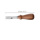 Herramienta manual para cuero A10 mm Punzón ranurador ancho con mango de madera 15,5 cm Para líneas profundas, decoraciones y costuras en una gran 2