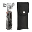Herramienta multifuncional martillo pinzas cuchillo destornillador 8,5×17 cm plegable acero inoxidable para acampar reparaciones y uso de emergencia 4