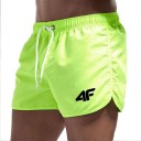 Herrbadshorts Snabbtorkande badkläder med dragsko Lätt material för stranden och poolen Bekväma sommarbadkläder med foder 7