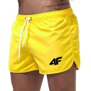 Herrbadshorts Snabbtorkande badkläder med dragsko Lätt material för stranden och poolen Bekväma sommarbadkläder med foder 8