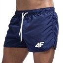 Herrbadshorts Snabbtorkande badkläder med dragsko Lätt material för stranden och poolen Bekväma sommarbadkläder med foder 6