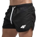 Herrbadshorts Snabbtorkande badkläder med dragsko Lätt material för stranden och poolen Bekväma sommarbadkläder med foder 1