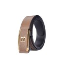 Herrbälte av PU-läder, bredd 3,4 cm. Elegant bälte med automatiskt spänne. Snygg modeaccessoar för byxor. Justerbar omkrets. Klassisk look. 5