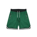 Herrbasketshorts i mesh, snabbtorkande, andningsbara, med dragkedjefickor och dragsko i midjan 8