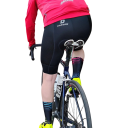 Herrcykling shorts med hängslen och åtsittande passform polyester elastan lycra nylon ergonomiska för cykling 2