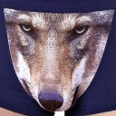 Herre boxershorts med ulvprint J2638 1