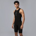 Herre cykelsæt Tanktop og shorts Tætsiddende pasform Elastisk materiale 80 % polyester og 20 % spandex 5