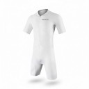 Herre cykelsæt Trøje med korte ærmer og shorts med indlæg Elastisk materiale 80 % polyester og 20 % spandex Hvid trøje og shorts 1