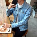 Herre denimjakke F1223 2