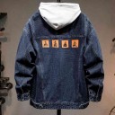 Herre denimjakke F1263 1