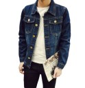 Herre denimjakke J749 9