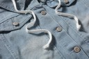 Herre denimjakke med hætte A1489 8