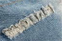 Herre denimjakke med hætte J1414 3