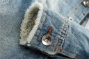 Herre denimjakke med hætte J1414 5