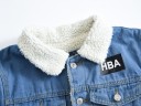 Herre denimjakke med pels F1313 2