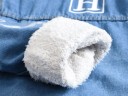 Herre denimjakke med pels F1313 3