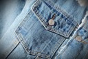Herre denimjakke med pels J2052 5
