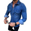 Herre denimskjorte F536 2