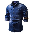 Herre denimskjorte F567 4