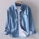 Herre denimskjorte 8