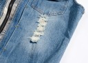 Herre denimvest med hætte 5