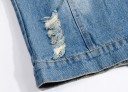 Herre denimvest med hætte 7