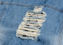 Herre denimvest med hætte 9