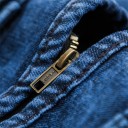 Herre denimvest med lommer - Mørkeblå 3