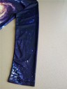 Herre elastisk 3D-printet T-shirt - Galaxy - lange ærmer 2