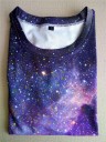 Herre elastisk 3D-printet T-shirt - Universe 2