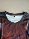 Herre elastisk 3D T-shirt med tigerprint - lange ærmer 4