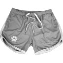Herre fitness shorts med poteaftryk 12
