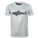 Herre haj t-shirt T2377 4